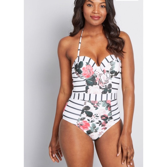 Modcloth Other - ModCloth The Harper Retro Bustier One Piece NWT M
